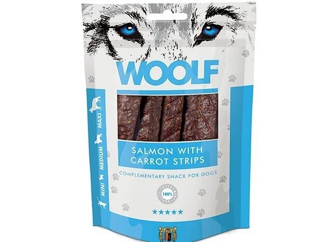 WOOLF SALMON WITH CARROT STRIPS 100G