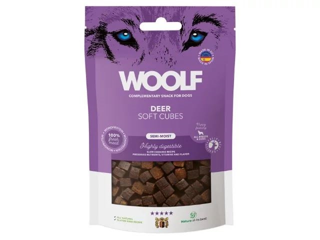 WOOLF SOFT CUBES DEER, 100G