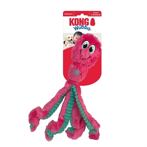 KONG Wubba Octepus L, Pink/Grøn