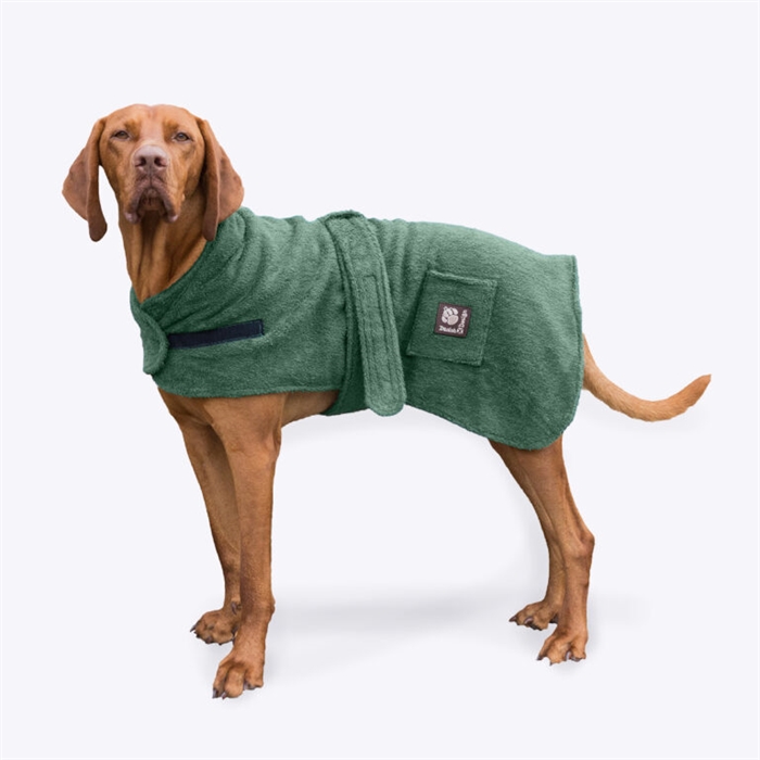 Danish Design Dog Bath Robe, Green 60 cm